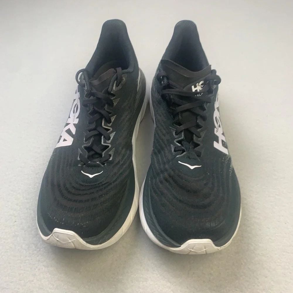Hoka One One Mach 5 Running Shoes Mens Size 11.5 Black Cushioned 1127893 BCSTL